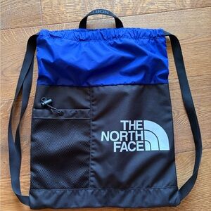The North Face Royal Blue and Black Cinch Backpack
